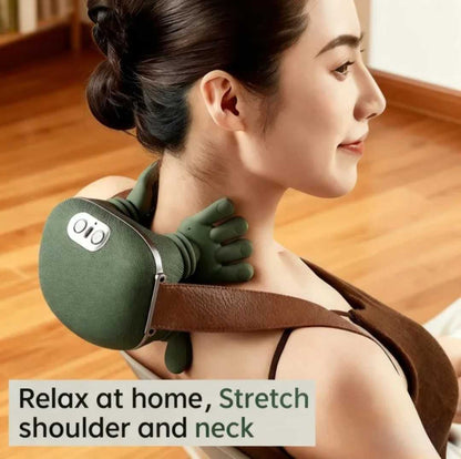 Bionic Shiatsu Neck and Shoulder Massager– Electric Deep Kneading Heated Back | Pain Relief Relaxation Device